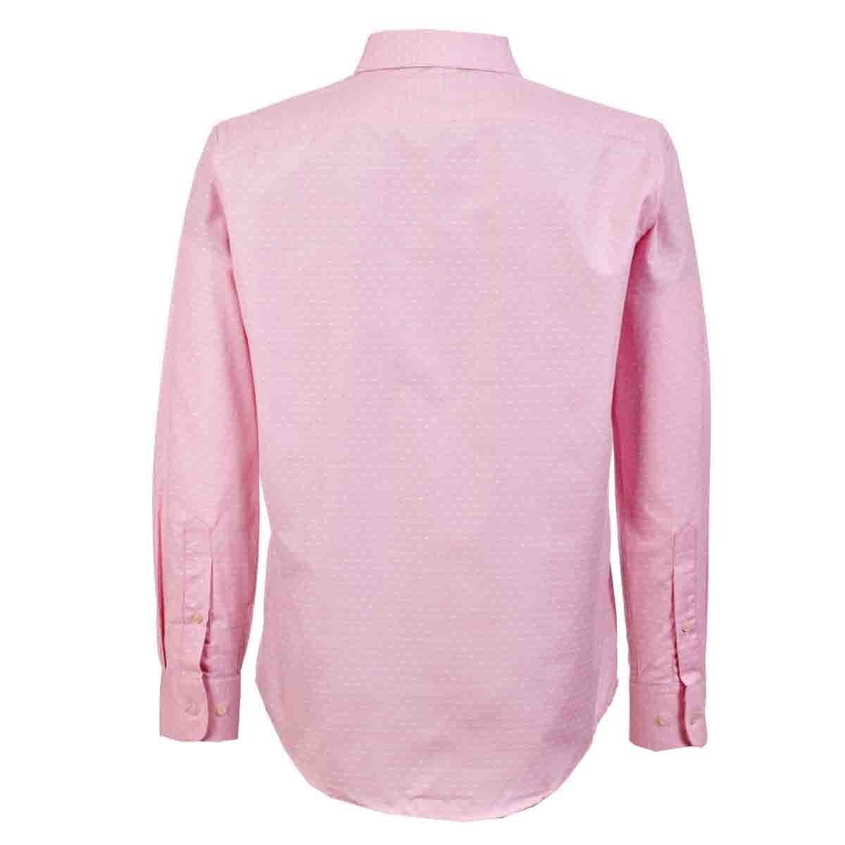 Camisa Slim Fit Manga Larga Ohio Color Rosa Carlo Corinto