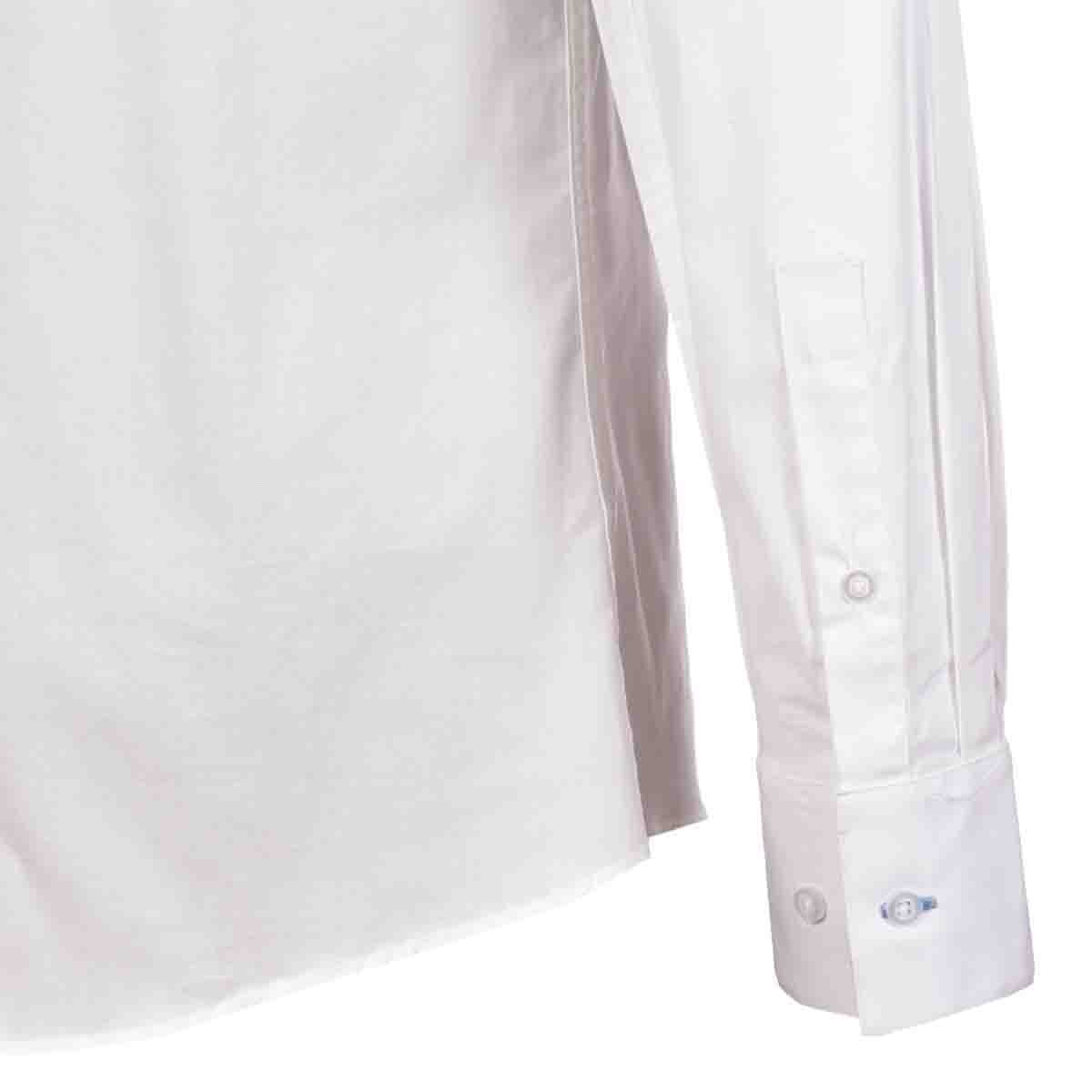 Camisa de Vestir Slim Fit Color Blanco Carlo Corinto