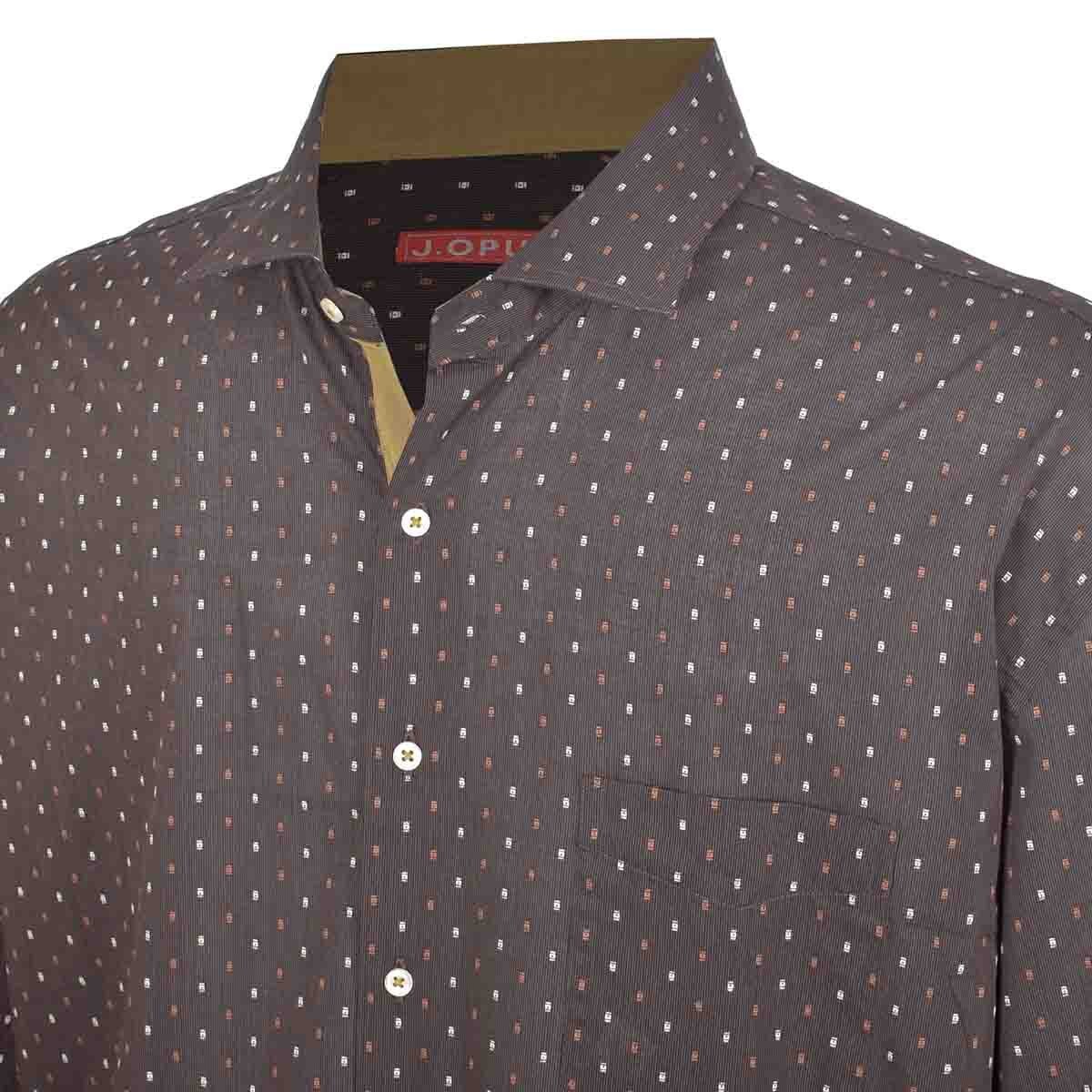 Camisa Manga Larga Color Café J. Opus