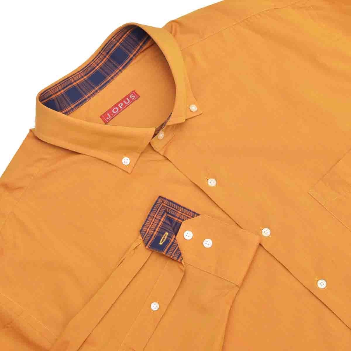 Camisa Manga Larga Color Amarillo J. Opus para Caballero