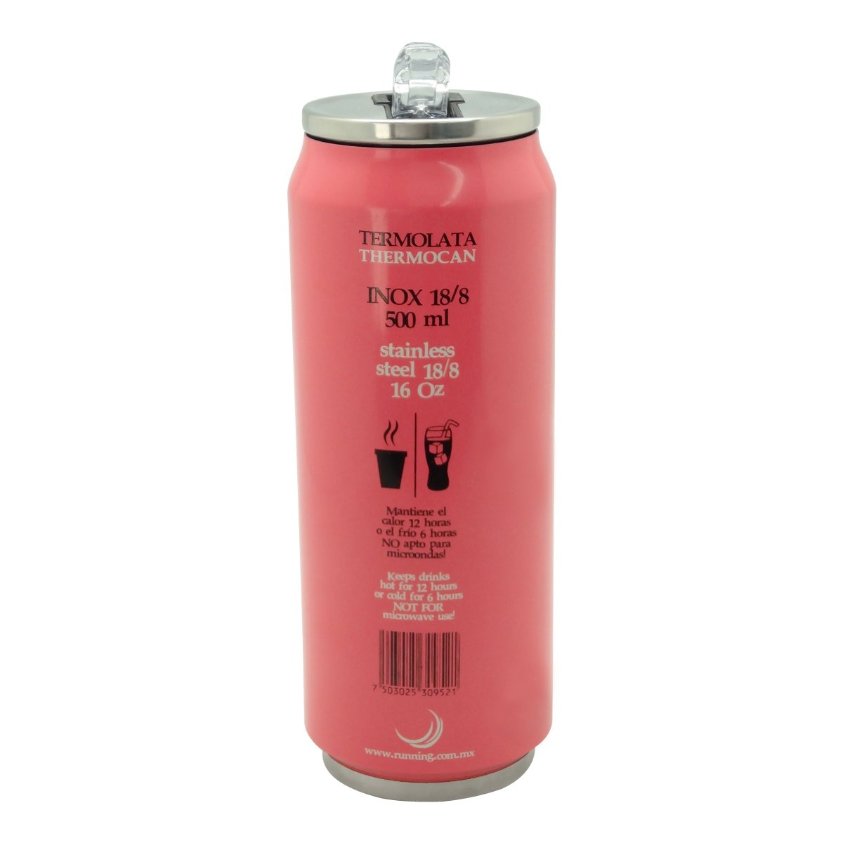 Termo Lata a Inox Lata Break 500 Ml Mamey Running Decora