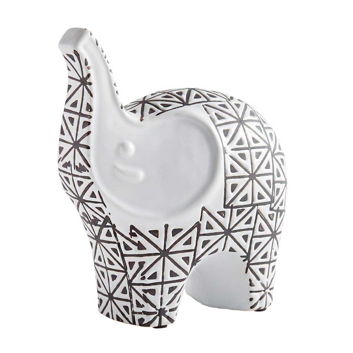 Elefante Decorativo Blanco y Negro Pier 1 Imports