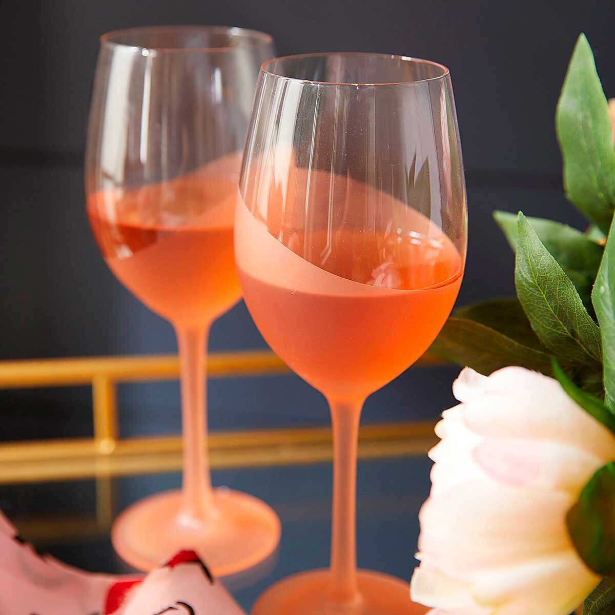 Copa Mattle Pink Dipped Goblet Pier 1 Imports