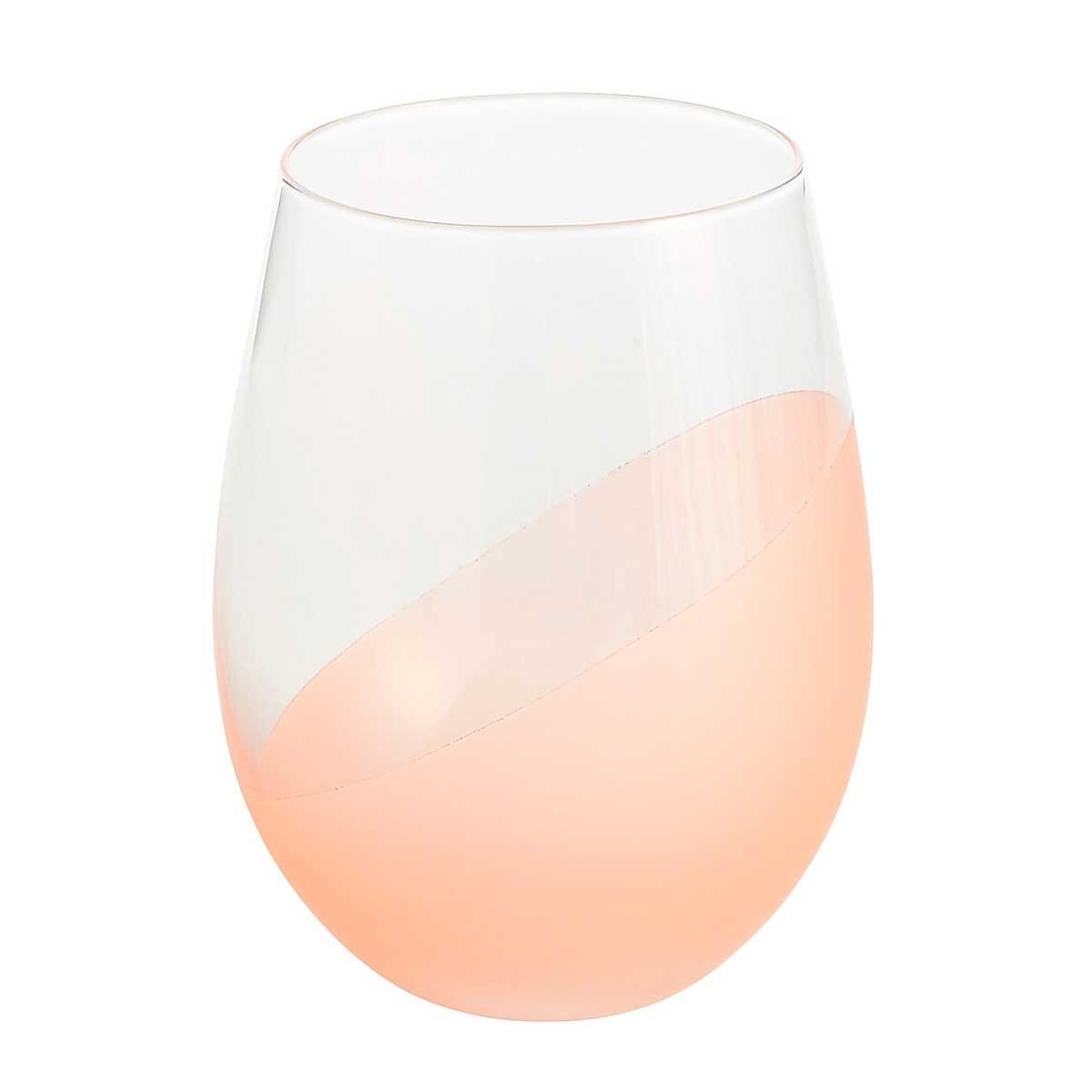 Copa Matte Pink Dipped Stemless Pier 1 Imports