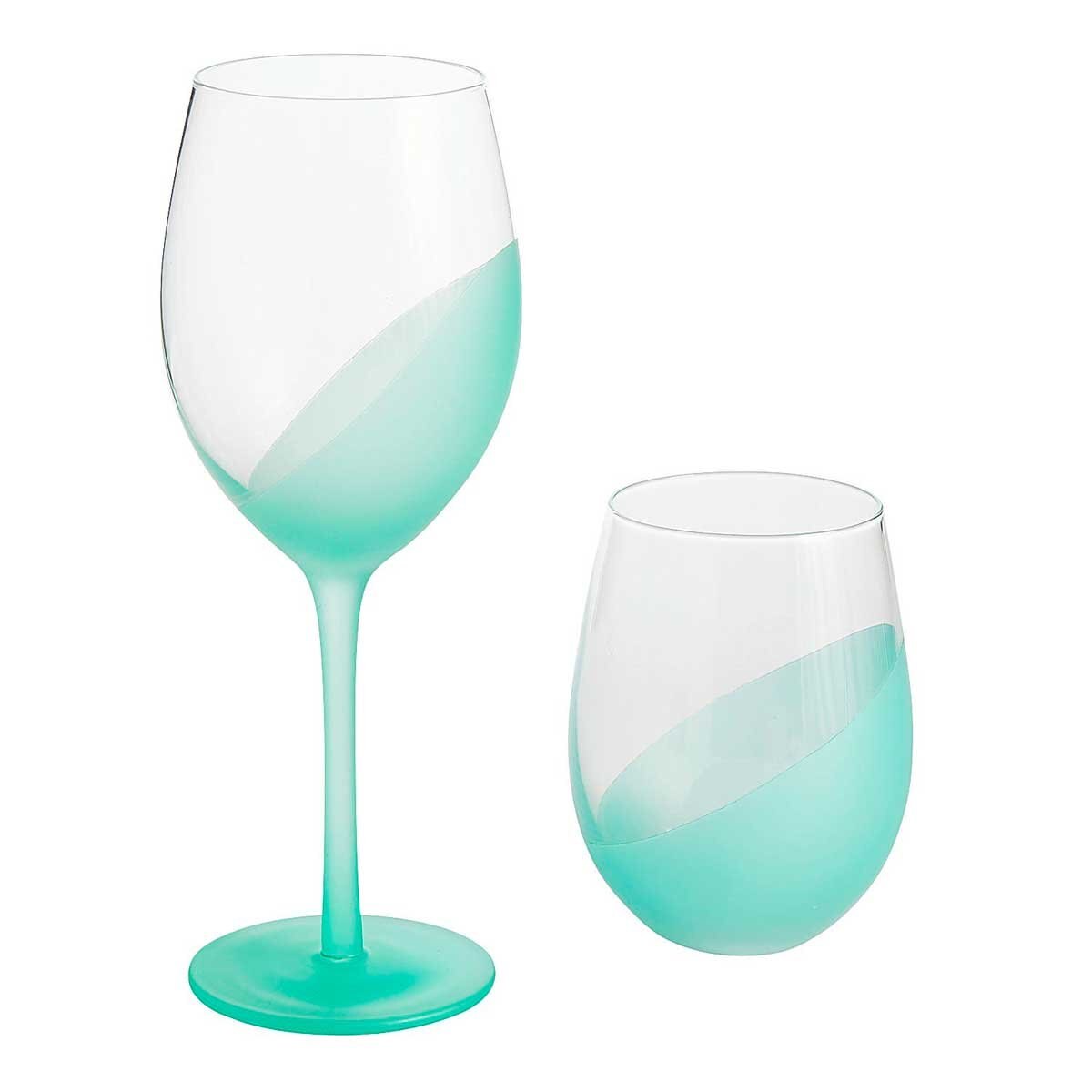 Copa Matte Green Dipped Stemless Pier 1 Imports