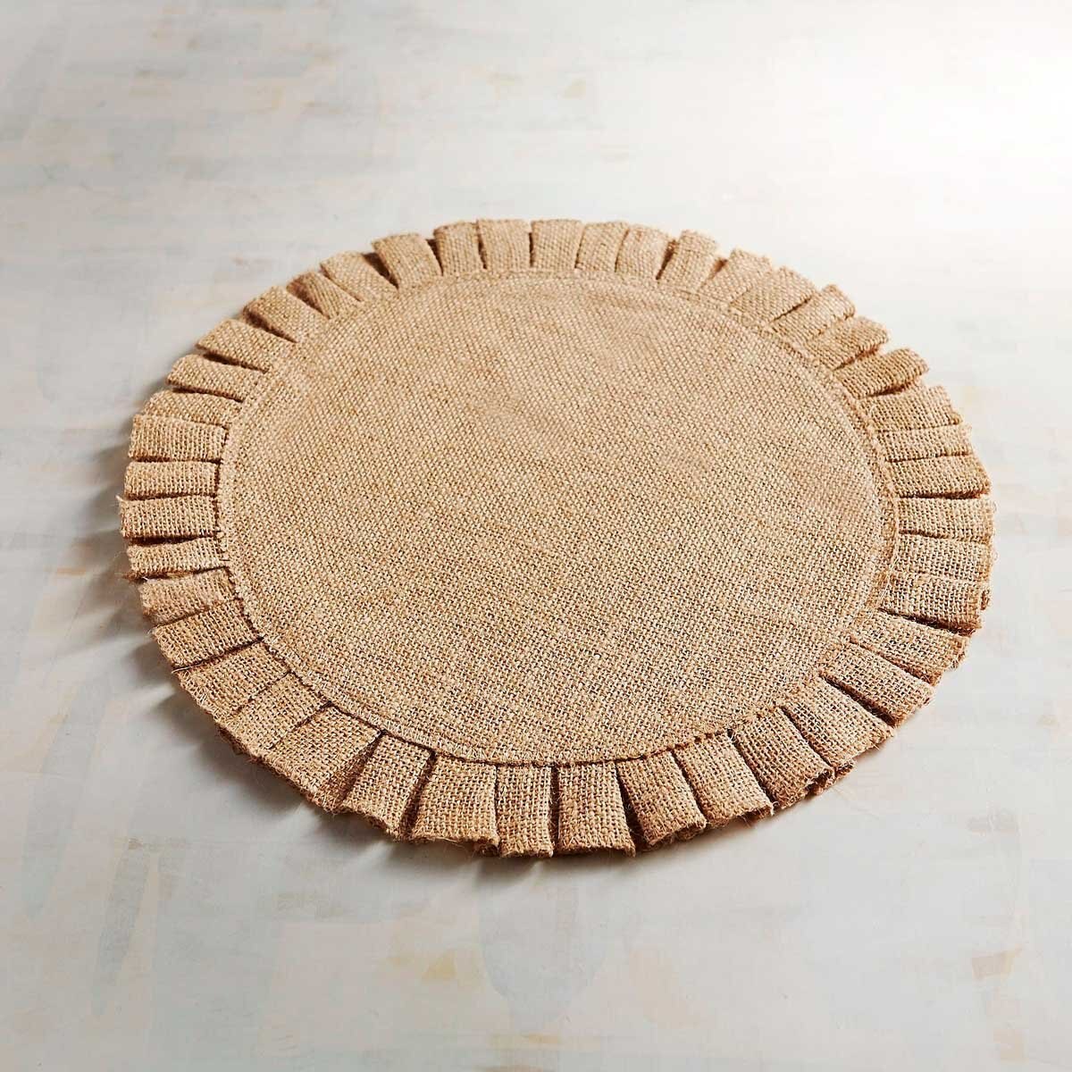 Mantel Individual Burlap Ruffle Pier 1 Imports