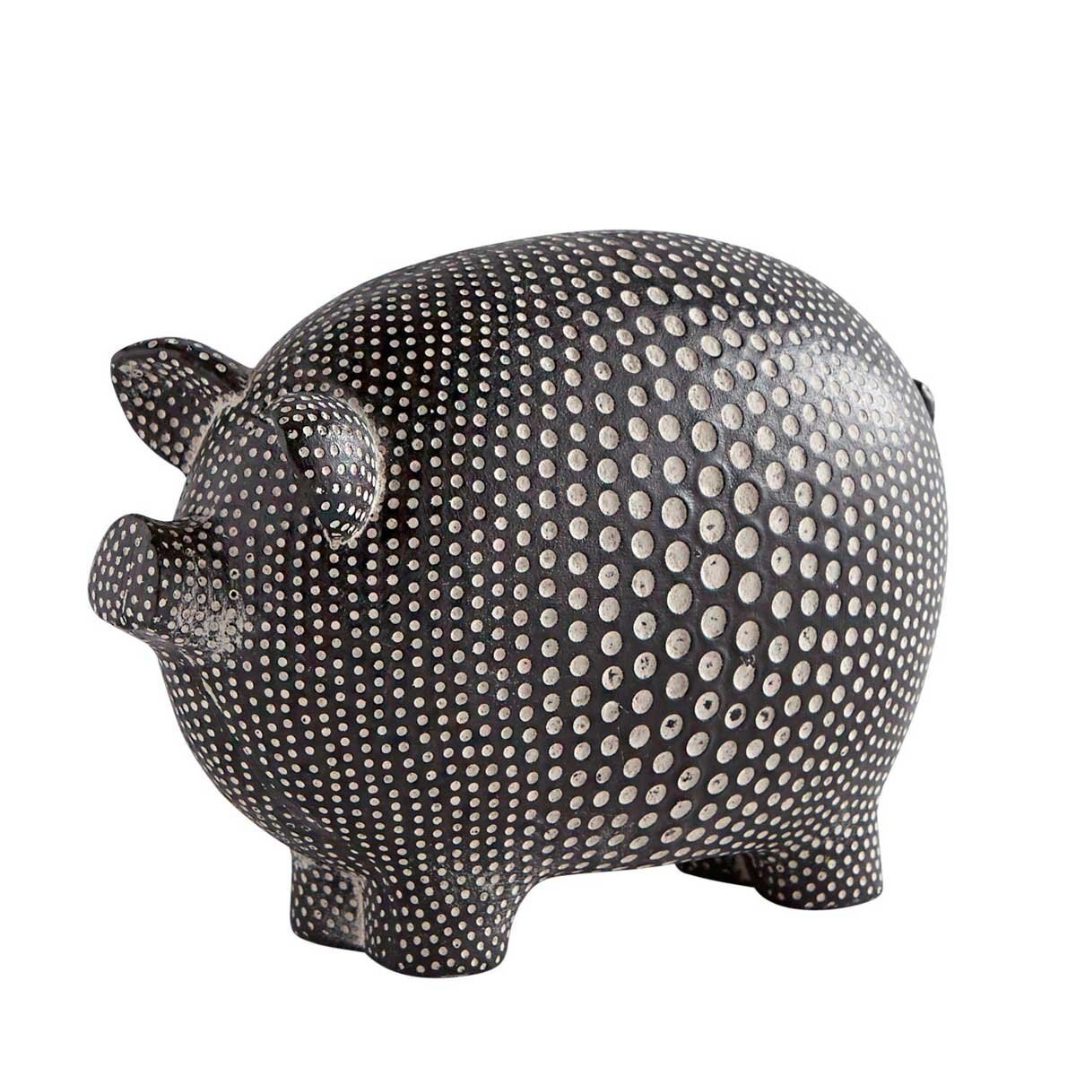 Figura de Cerdito Puntos Blanco y Negro Pier 1 Imports