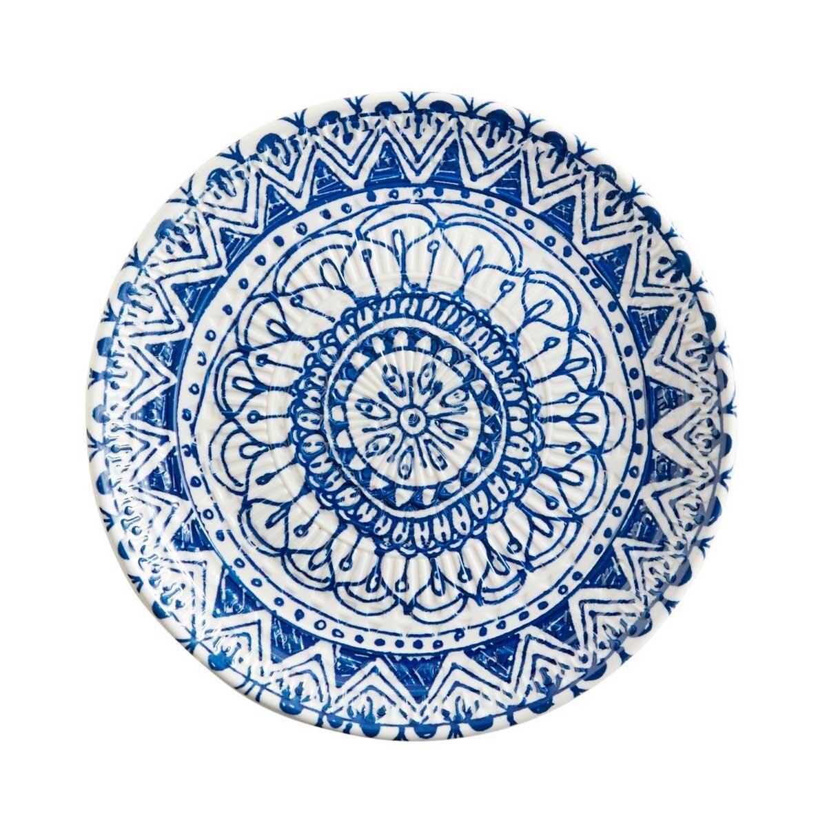 Plato para Ensalada Indigo Embossed Pier 1 Imports