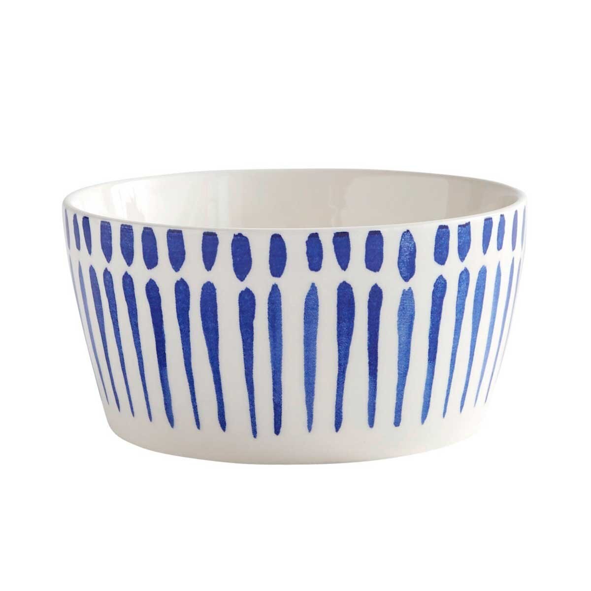 Bowl Cerealero Cobalt Blue & White Pier 1 Imports