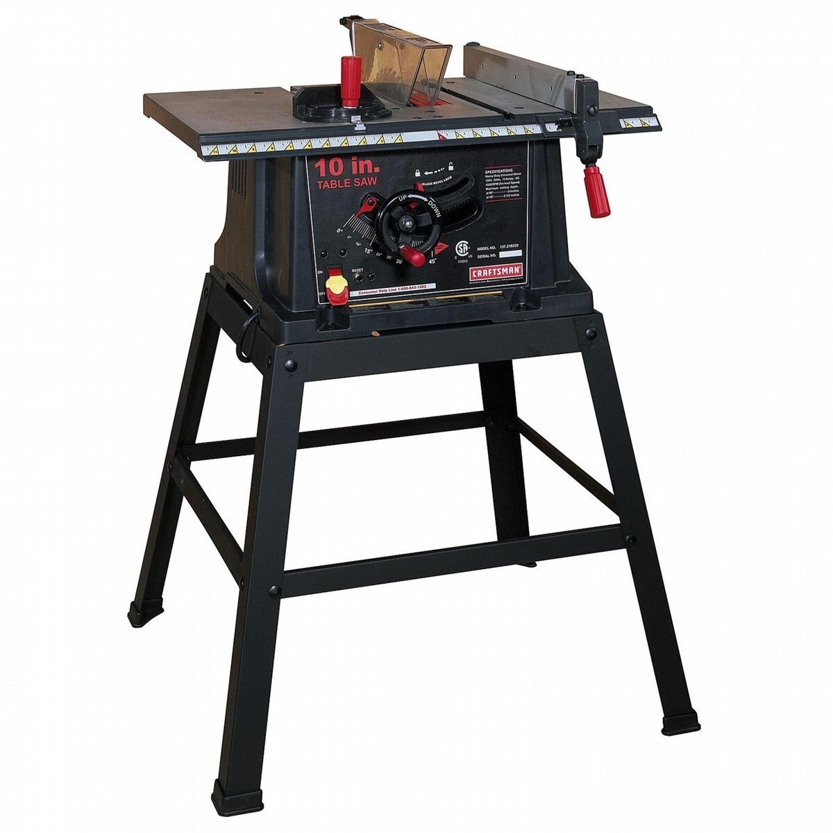 Sierra de Mesa con Soporte 13 Amperes Disco 10" Craftsman