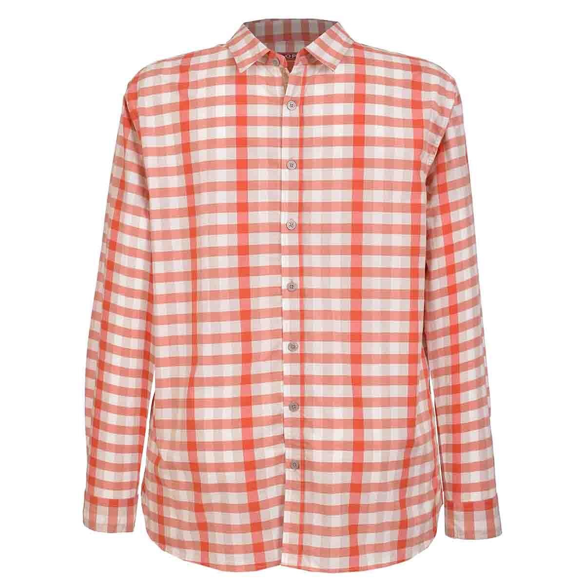 Camisa Manga Larga a Cuadros Color Azul J. Opus para Caballero