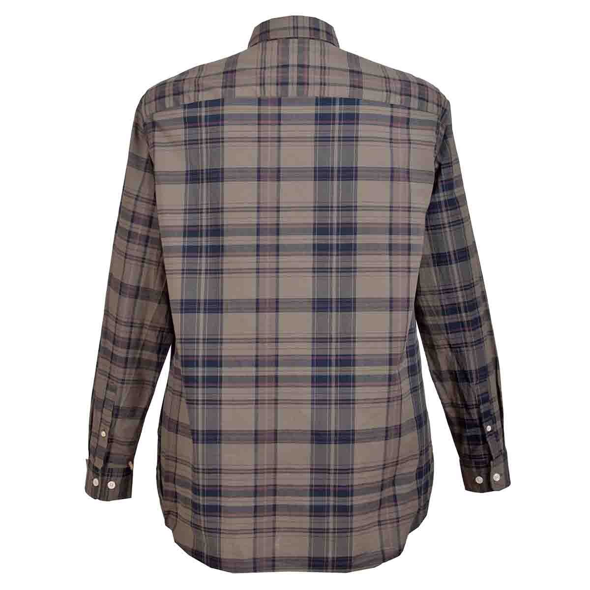 Camisa Manga Larga a Cuadros Color Azul Fukka para Caballero