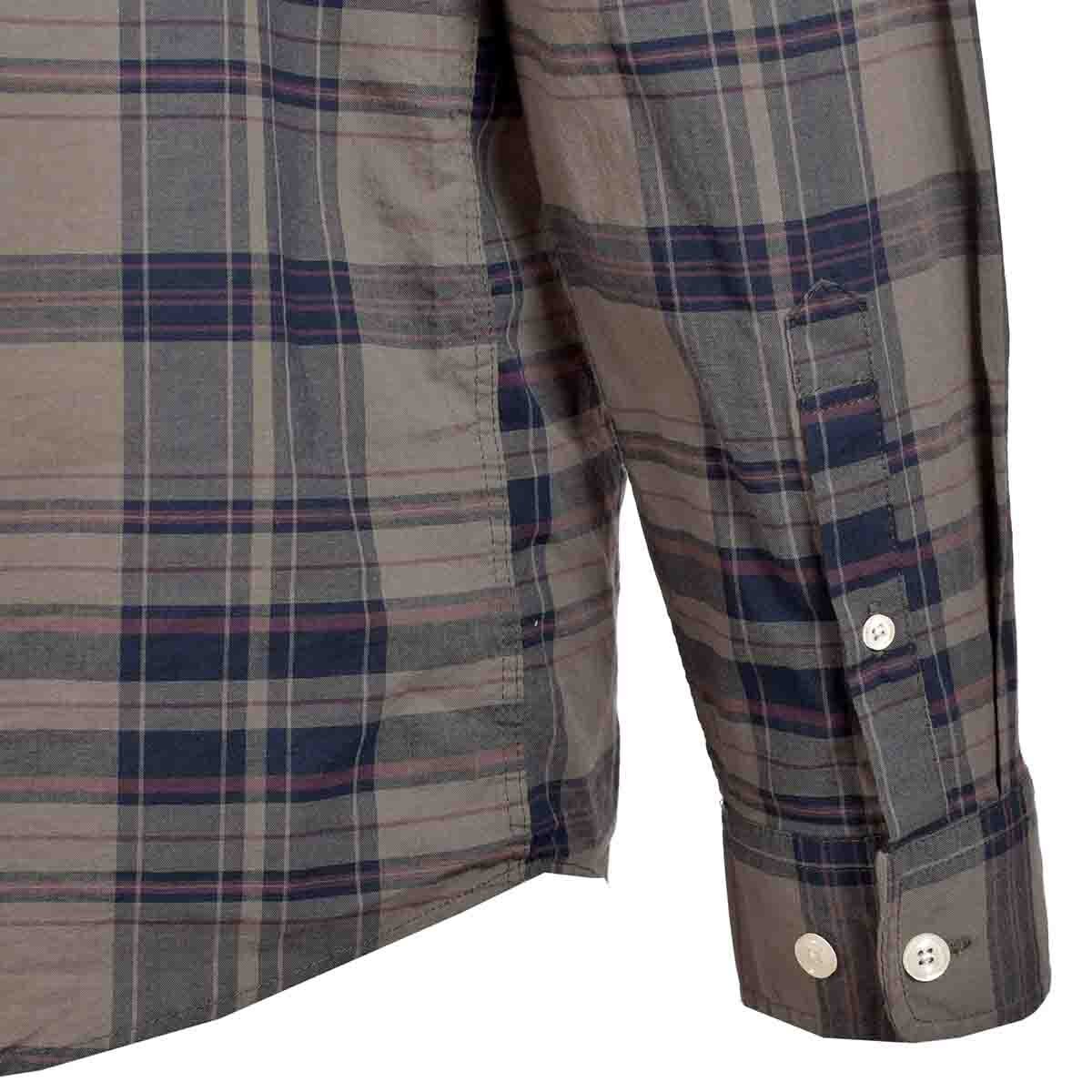Camisa Manga Larga a Cuadros Color Azul Fukka para Caballero