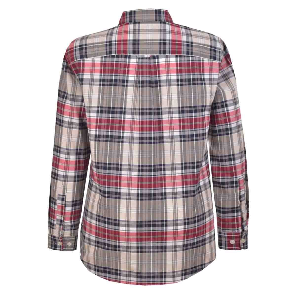 Camisa Manga Larga a Cuadros Color Gris Combinado Fukka