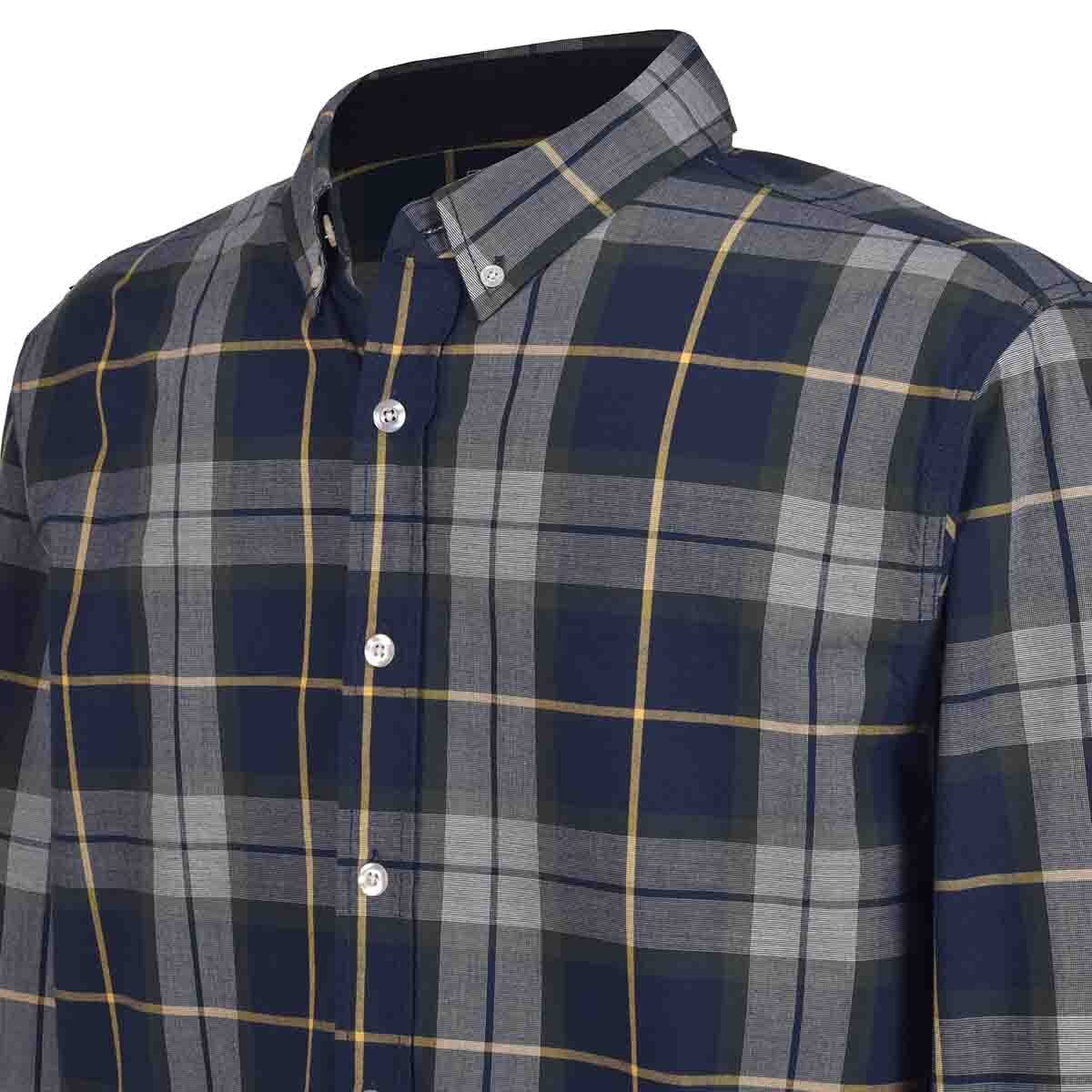 Camisa Manga Larga a Cuadros Color Verde Combinado Jeanious para Caballero