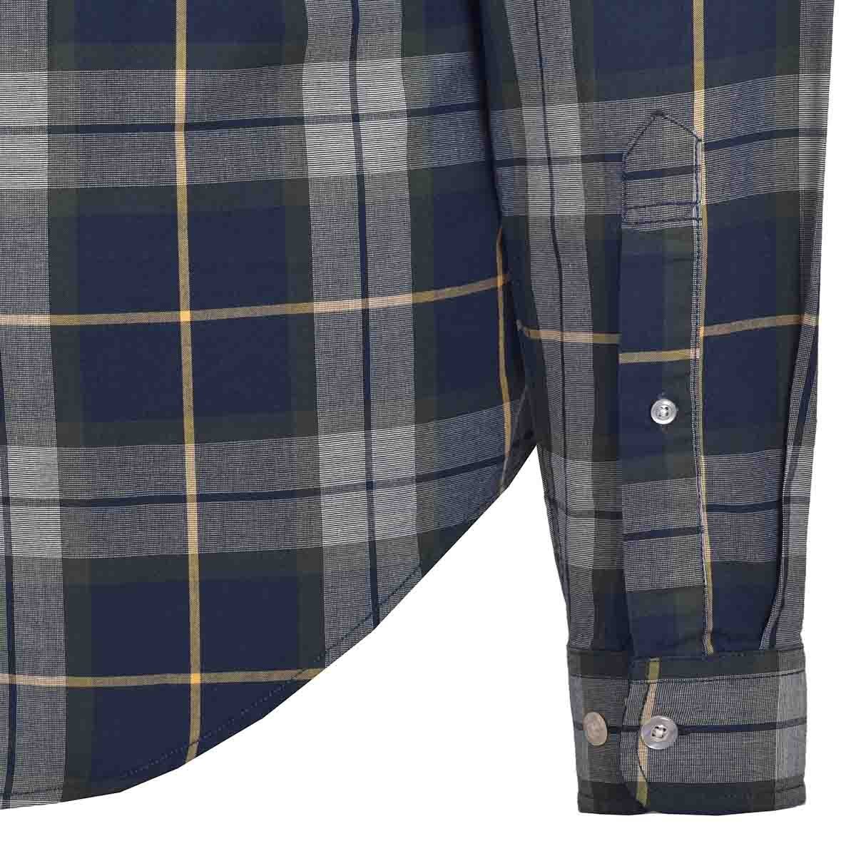 Camisa Manga Larga a Cuadros Color Verde Combinado Jeanious para Caballero