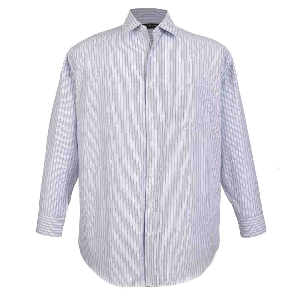 Camisa Manga Larga Rayas Azules John Henry