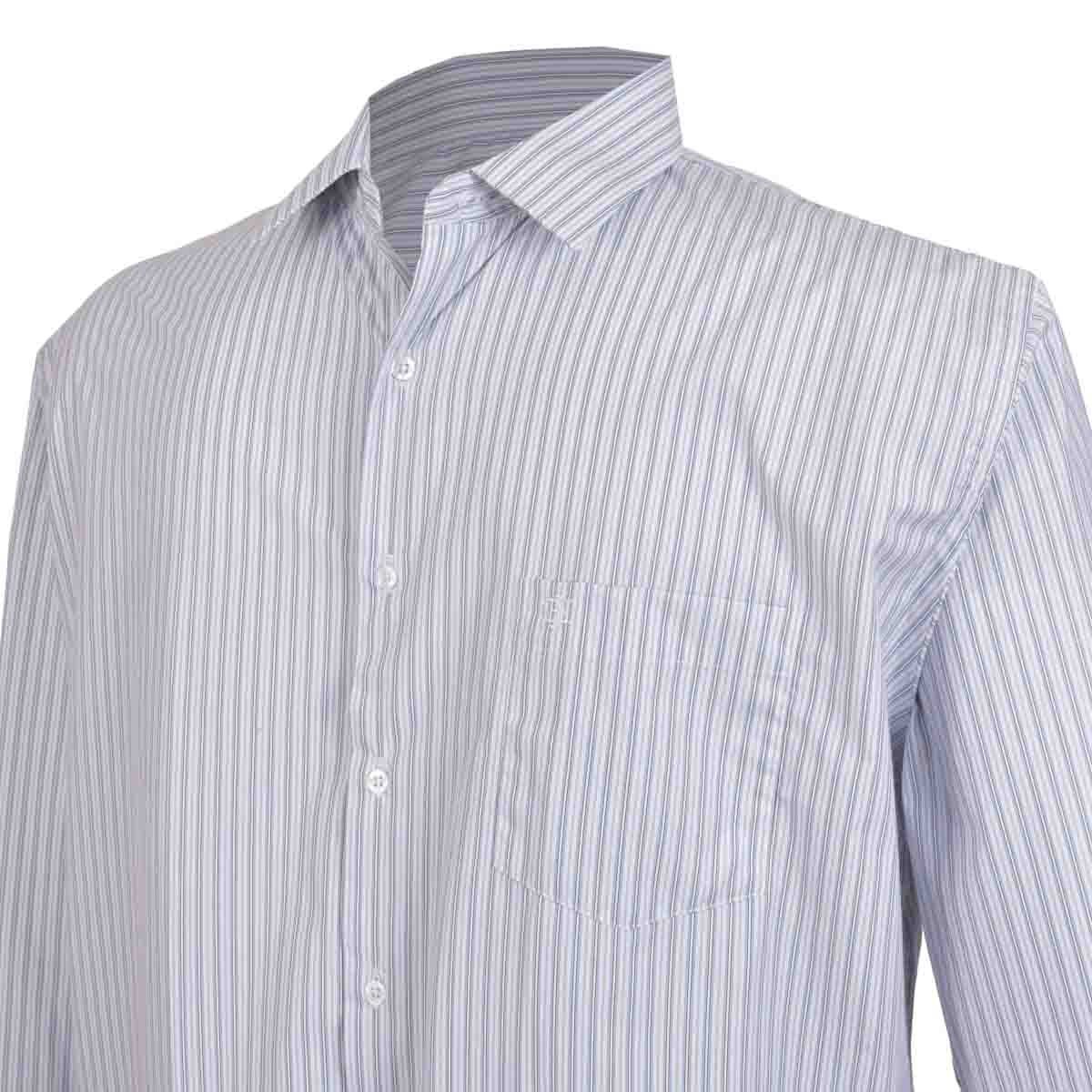 Camisa Manga Larga Rayas Azules John Henry