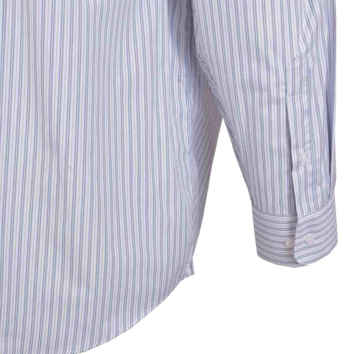 Camisa Manga Larga Rayas Azules John Henry