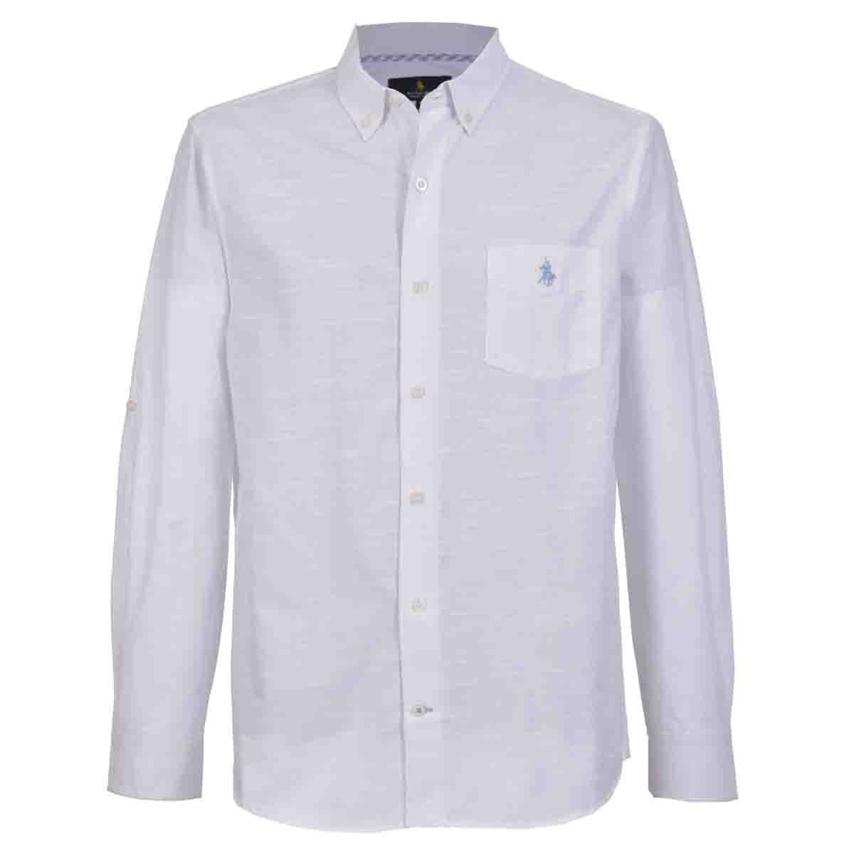 Camisa Manga Larga Color Blanco Polo Club