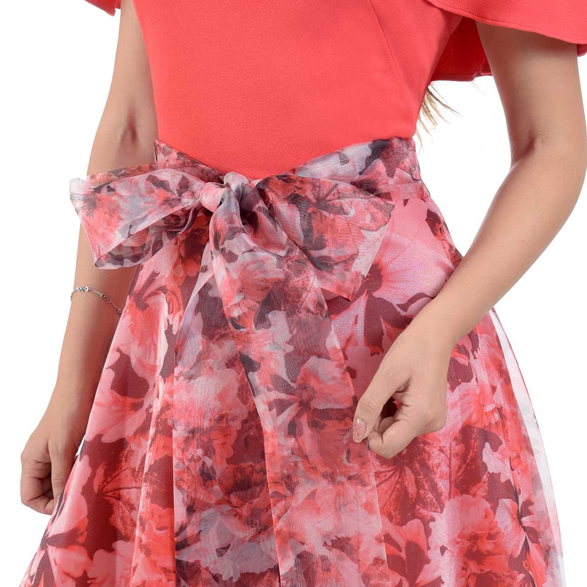 Vestido Largo Falda Shiffon Nikki Italy