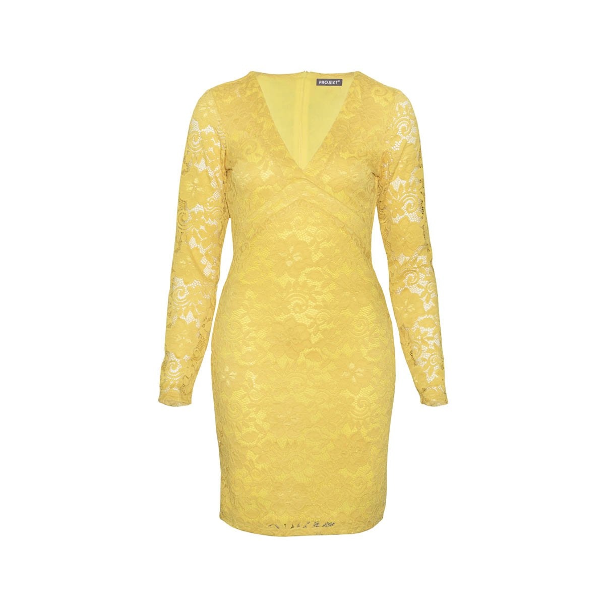 Vestido Manga Larga Cuello V Projekt para Dama