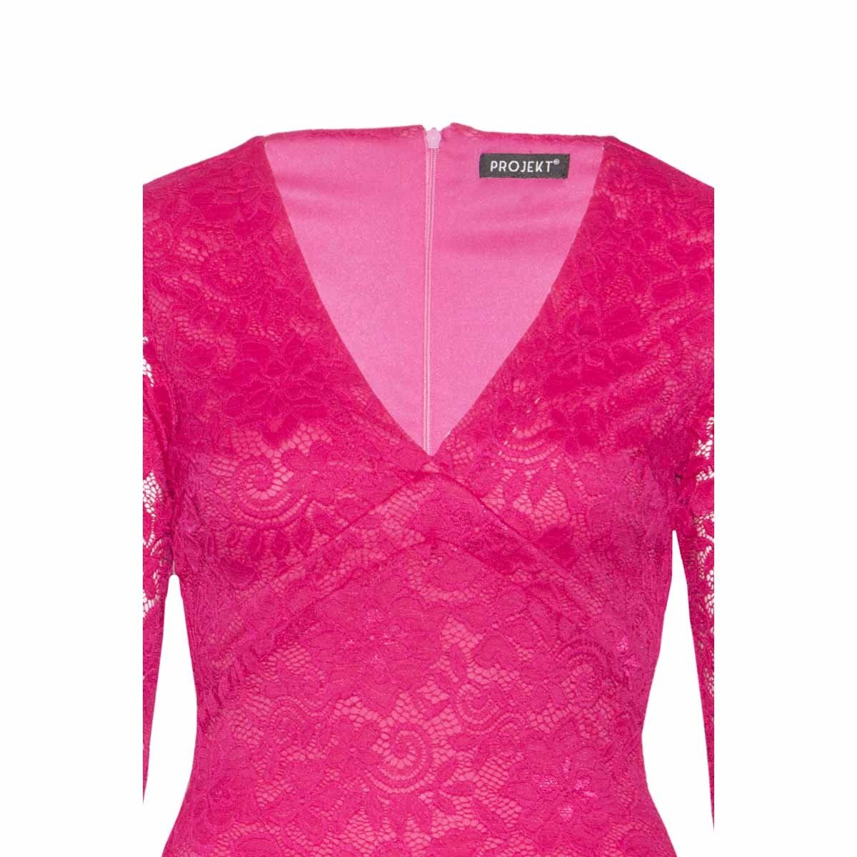 Vestido Manga Larga Cuello V Projekt para Dama