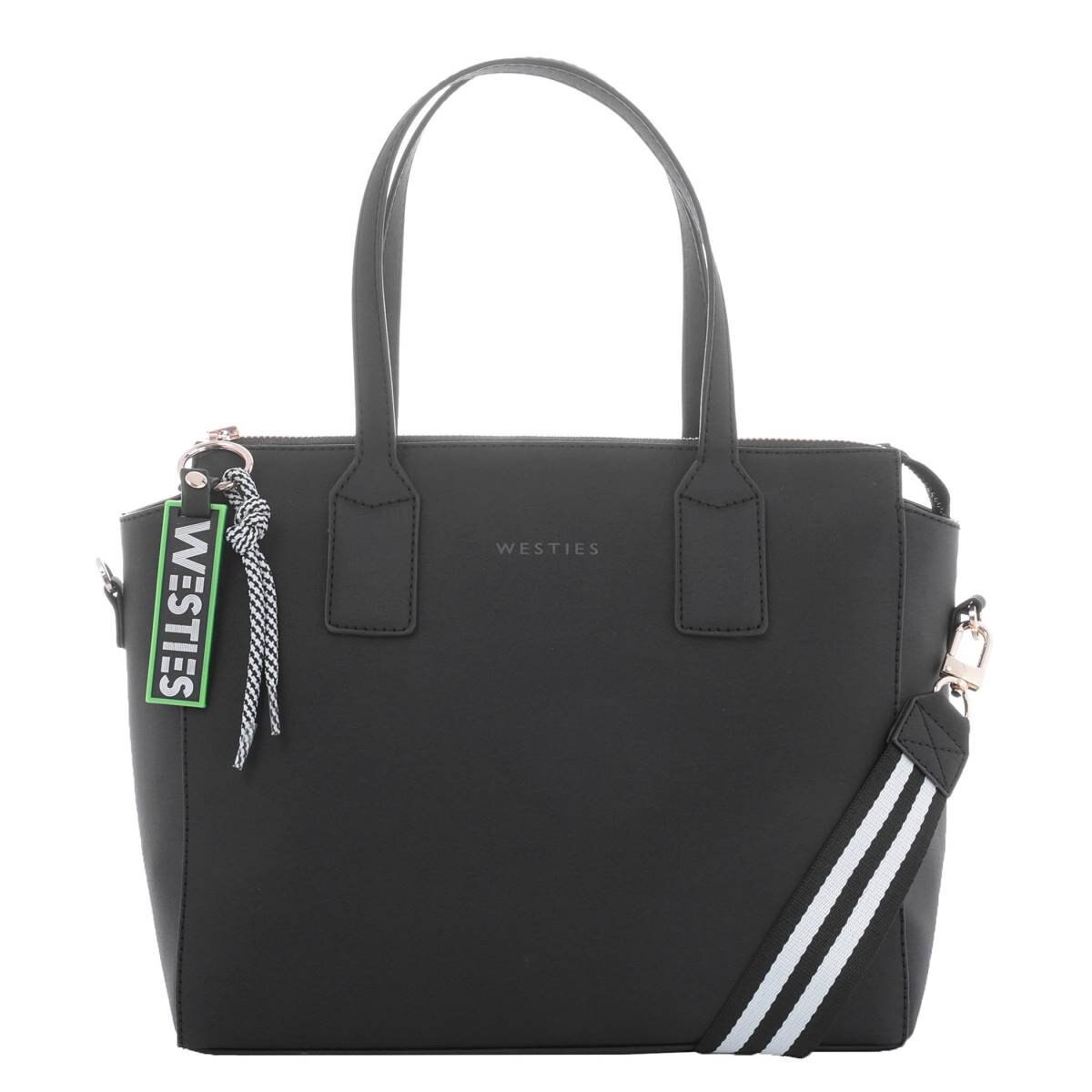 Satchel Negro con Charm Westies