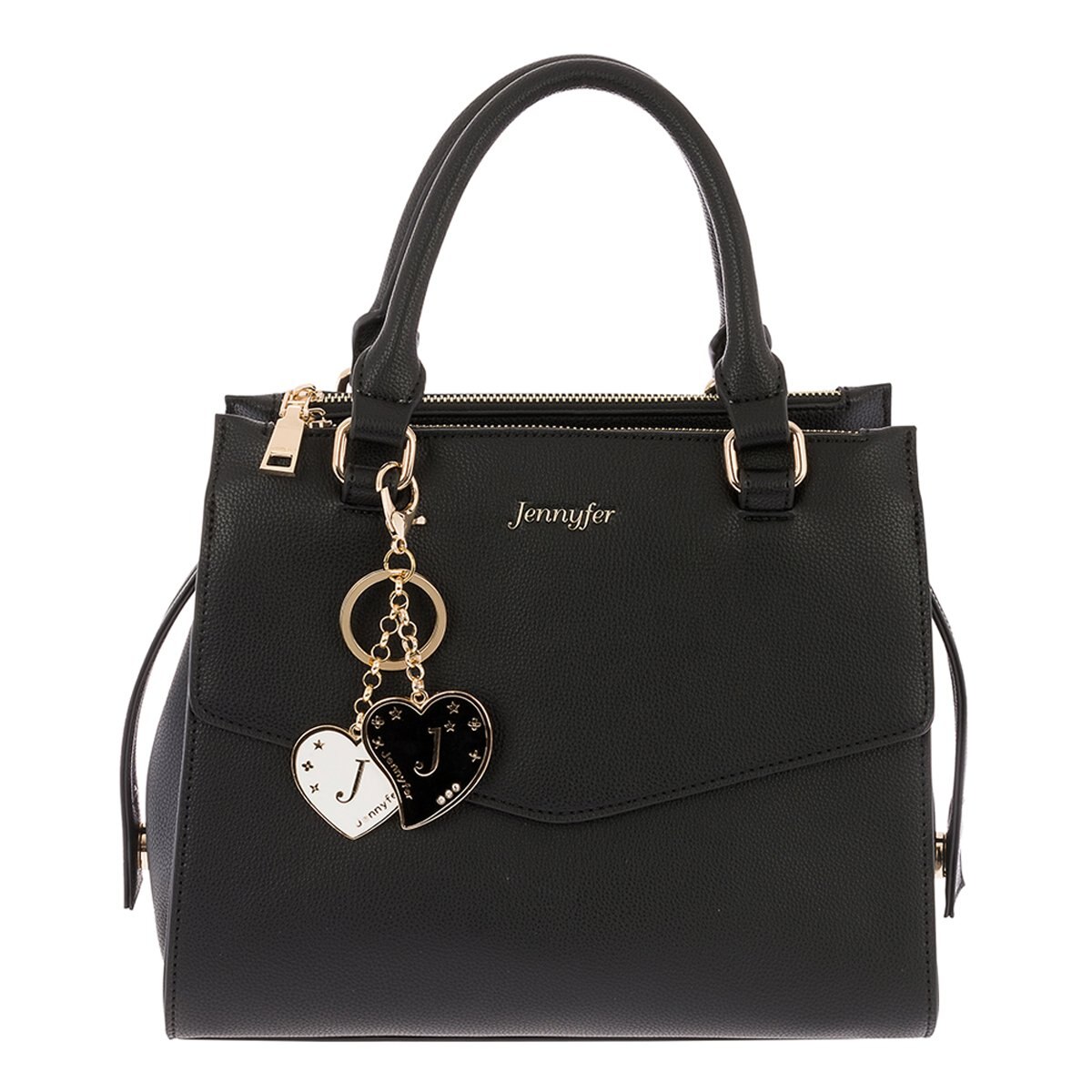 Bolso Negro con Llavero Jennyfer