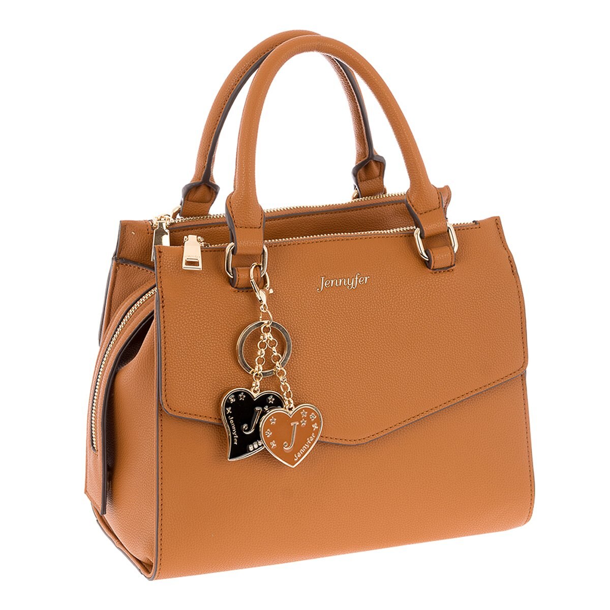 Bolso Camel con Llavero Jennyfer