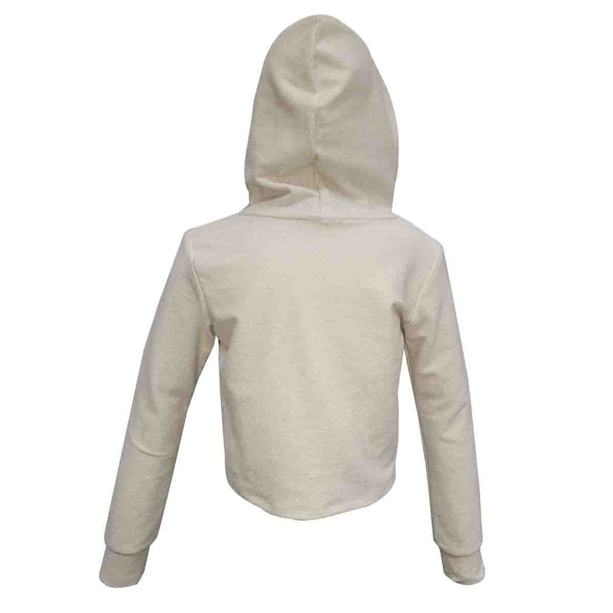 Sudadera con Capucha Color Café Combinado Milk & Soda
