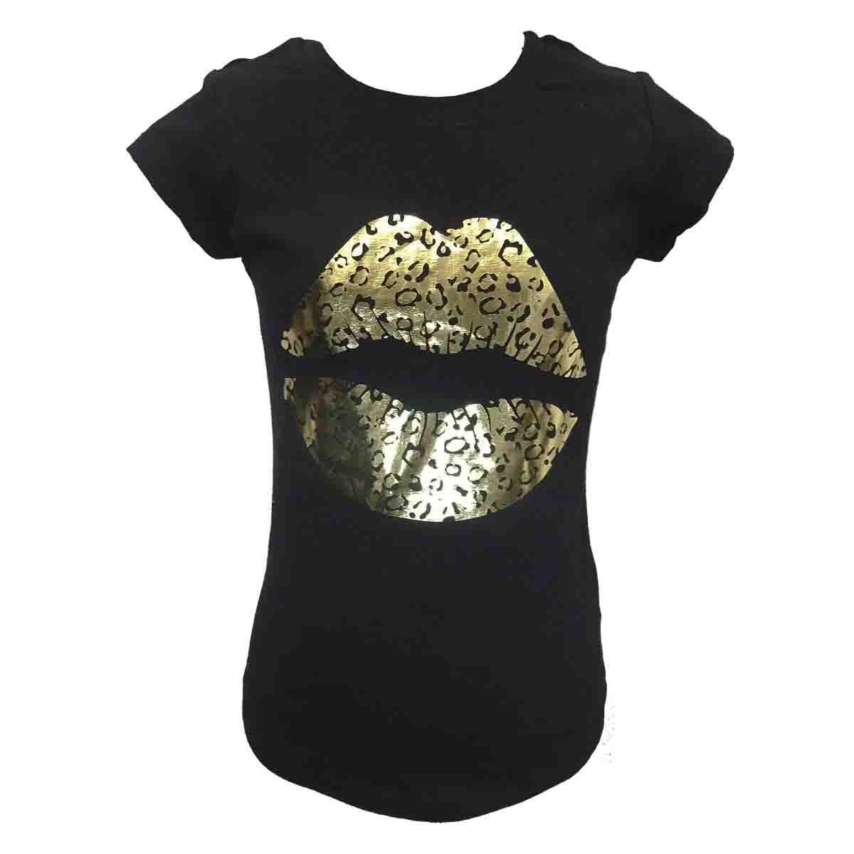 Playera Manga Corta Color Negro Milk & Soda