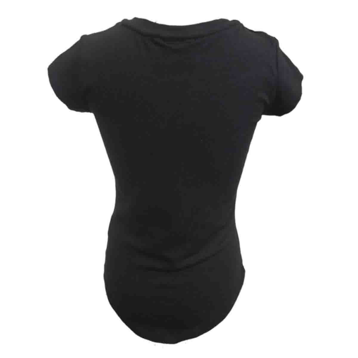Playera Manga Corta Color Negro Milk & Soda