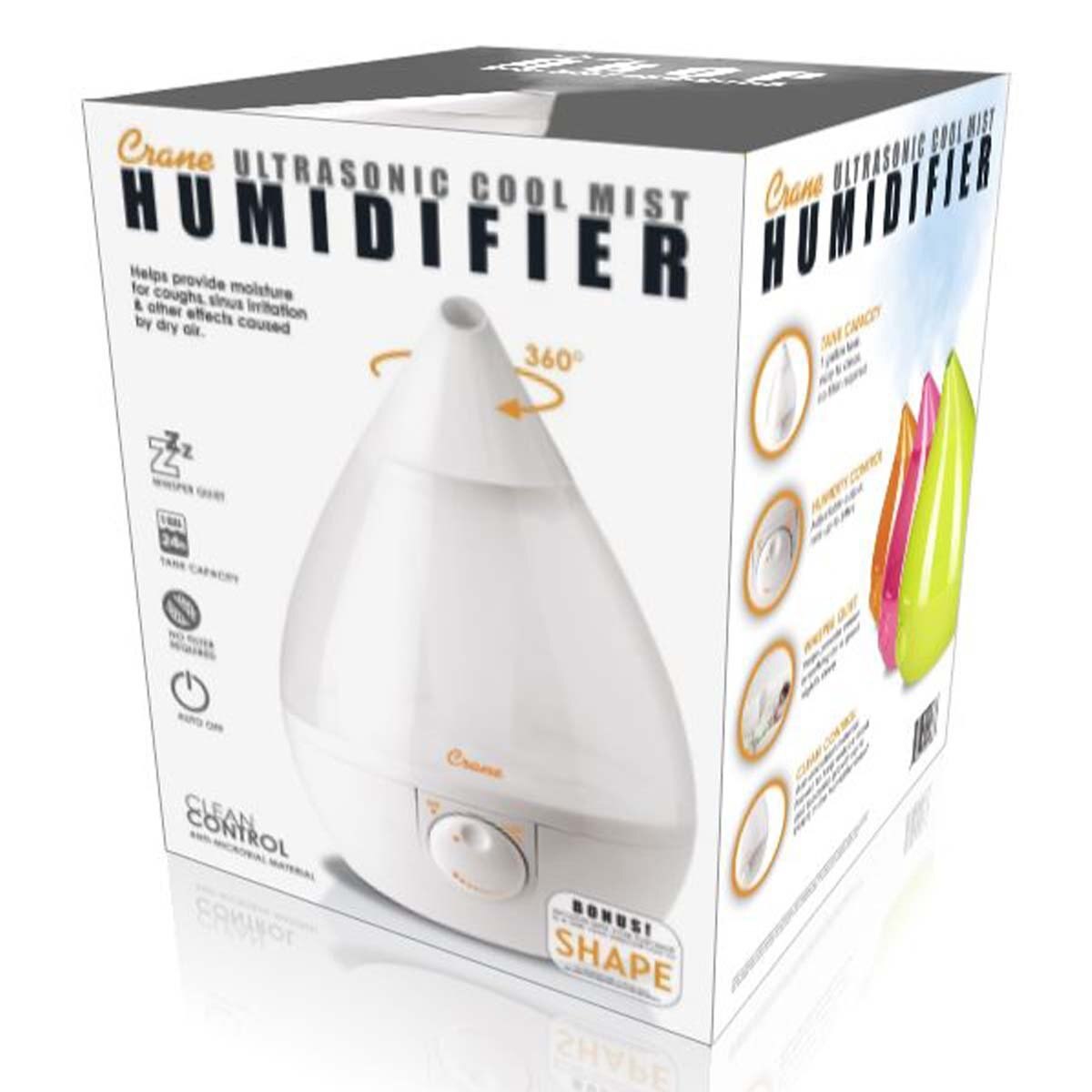 Humidificador Ultrasónico Blanco Crane