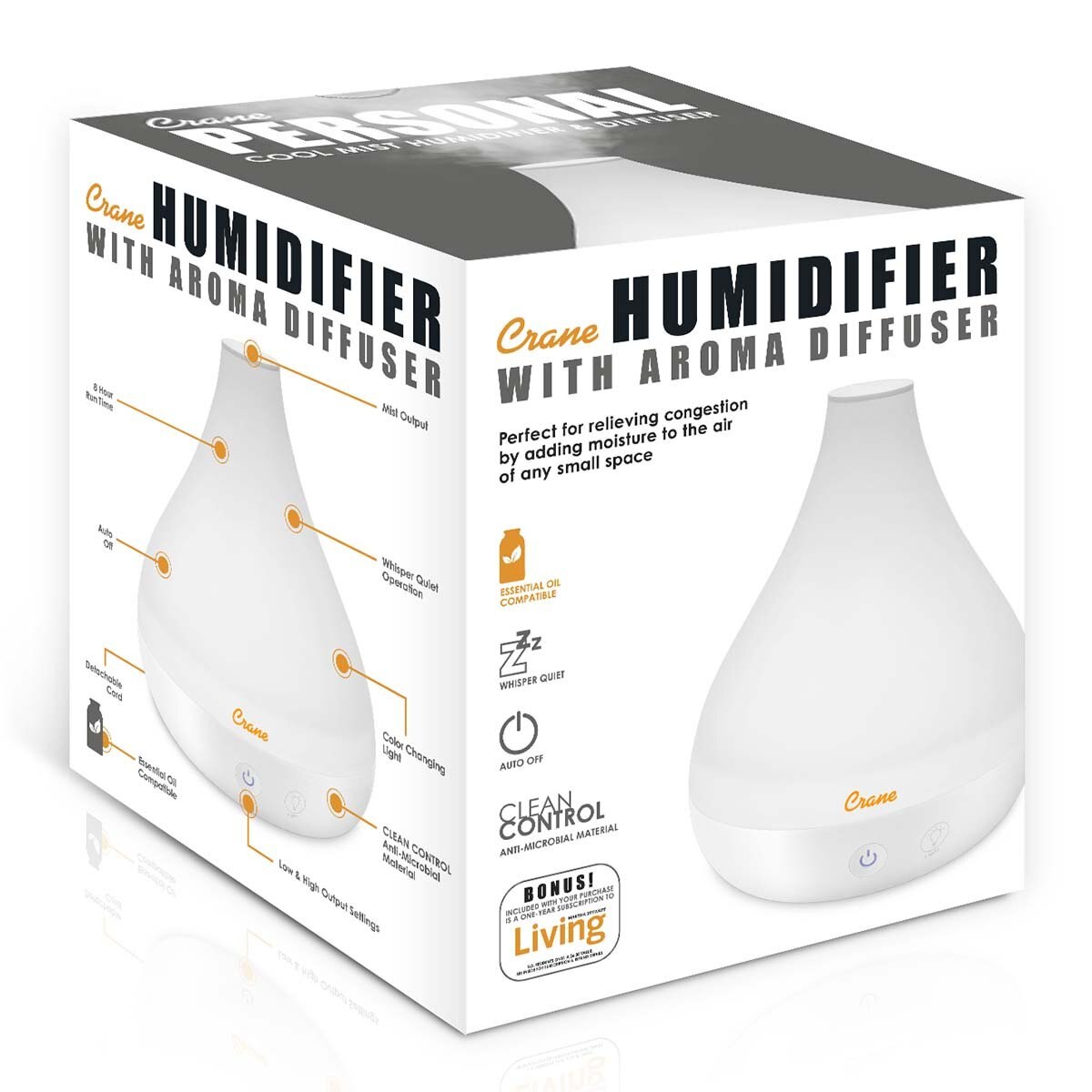 Difusor Y Humidificador Ultrasónico Drop Crane