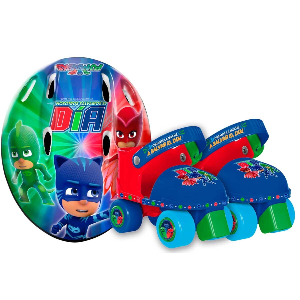 Patines Entrenadores Pj Masks con Casco Flying Wheel