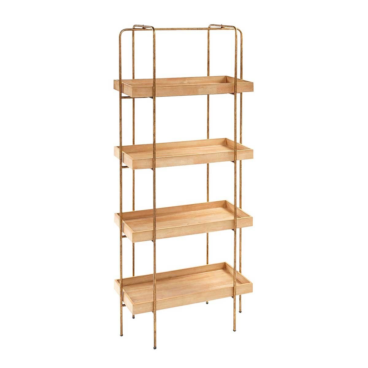 Repisera con Charolas Kinsley Gold Pier 1 Imports