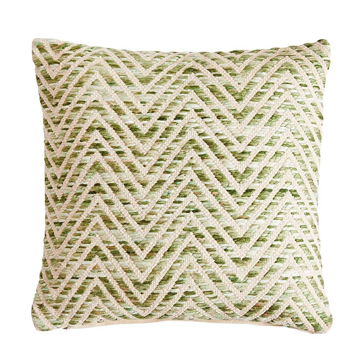 Cojín Cheveron Woven Green Pier 1 Imports