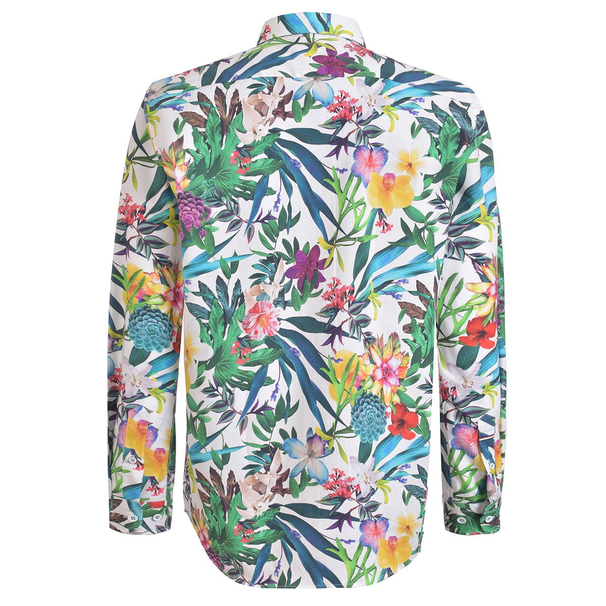 Camisa Manga Larga con Estampado de Flores Dario Beltran