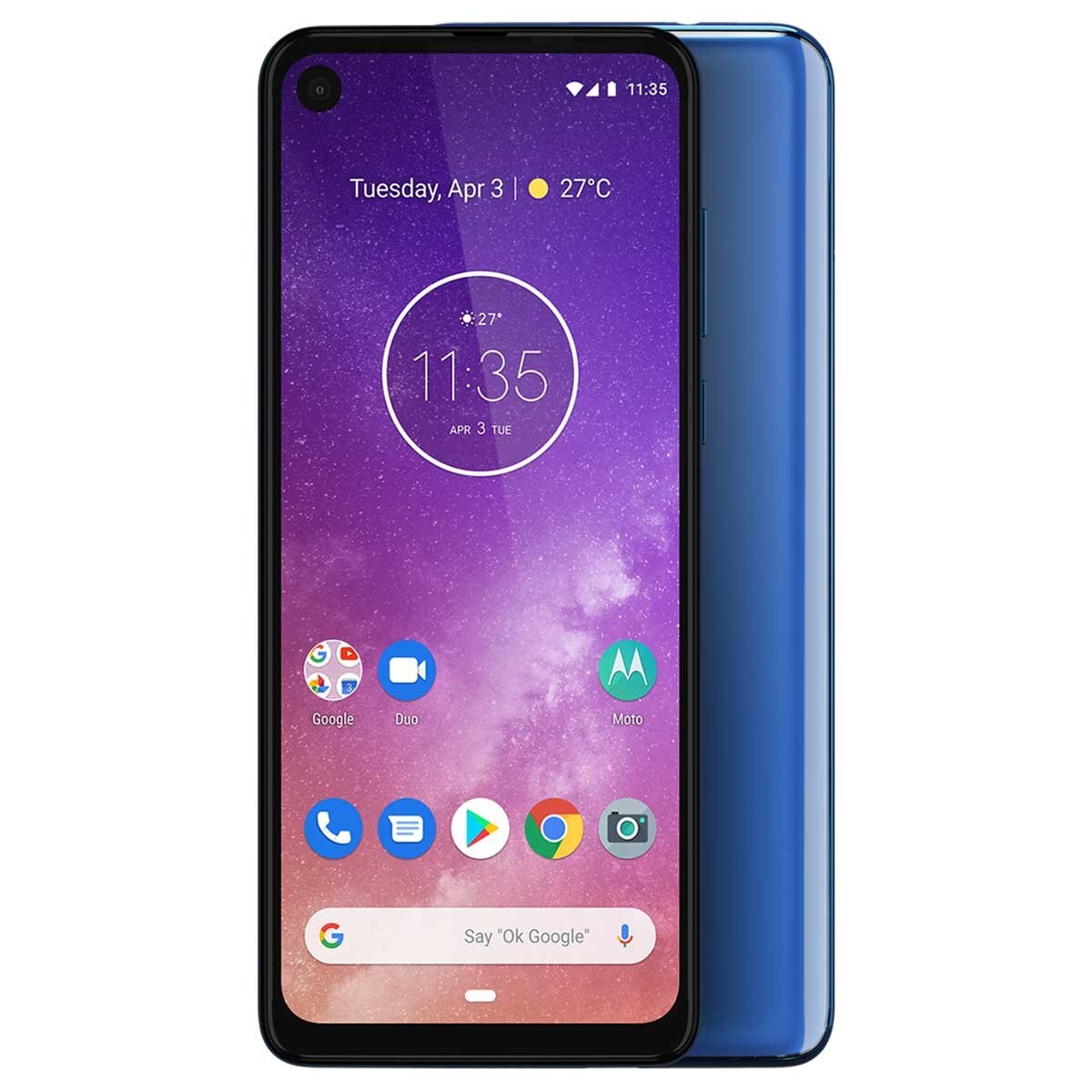 Celular Motorola One Vision Xt1970-2 Color Azul R9 (Telcel)