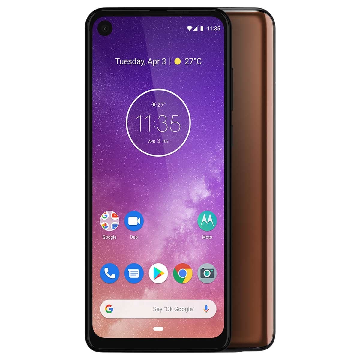 Celular Motorola One Vision Xt1970-2 Color Moka R9 (Telcel)