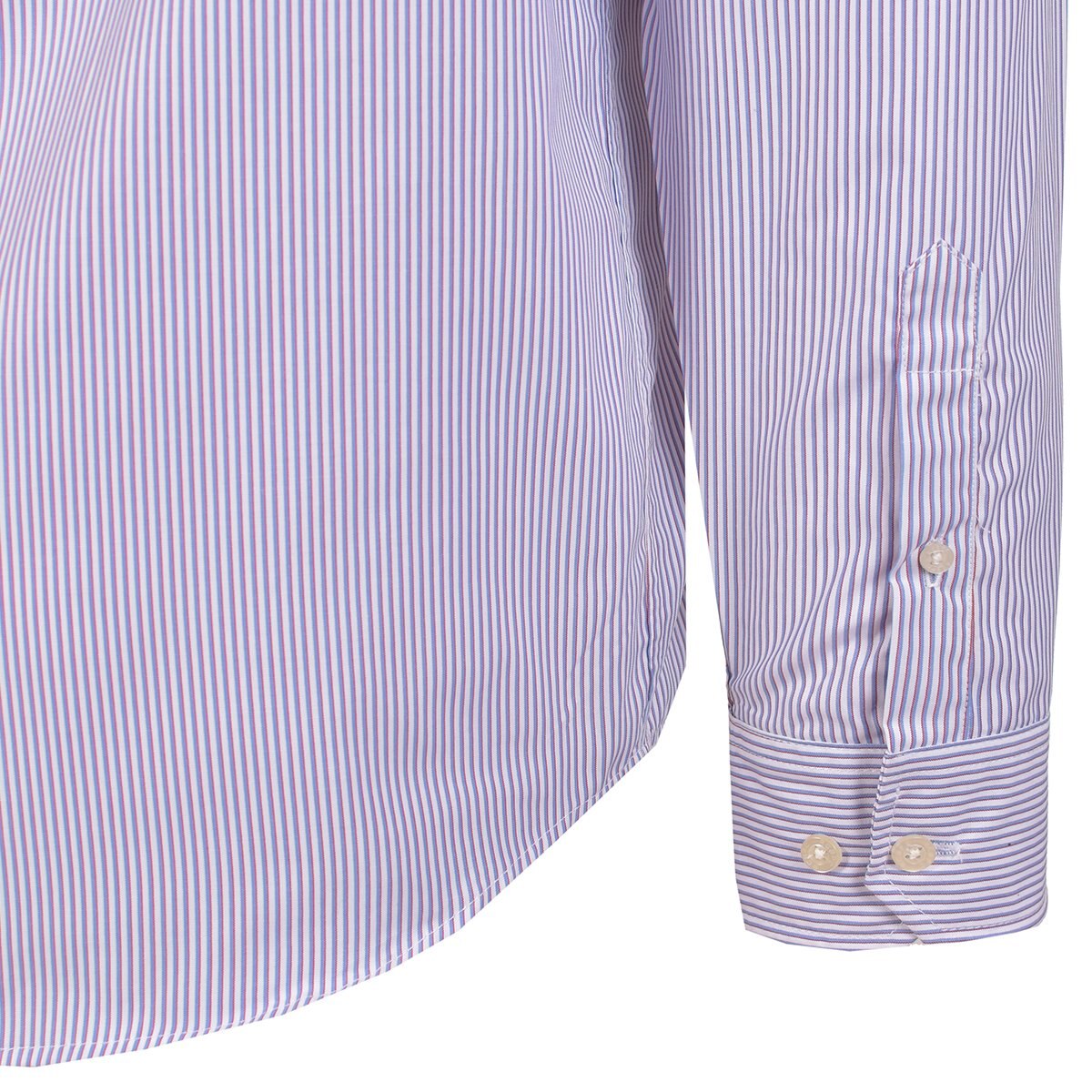 Camisa Manga Larga a Rayas Color Rojo Polo Club