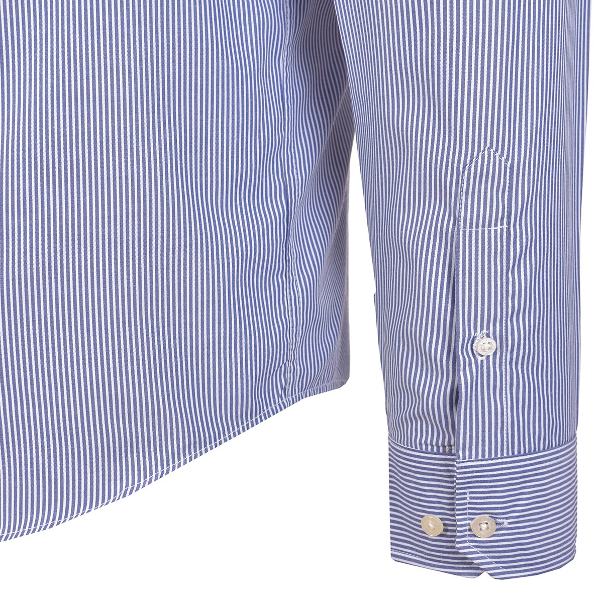 Camisa Manga Larga a Rayas Color Azul Polo Club
