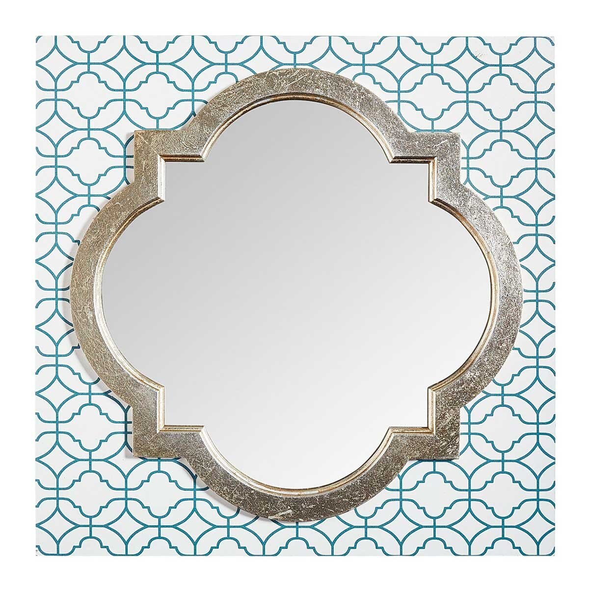 Espejo Cuadrado Brielle Quatrefoil Blue Pier 1 Imports