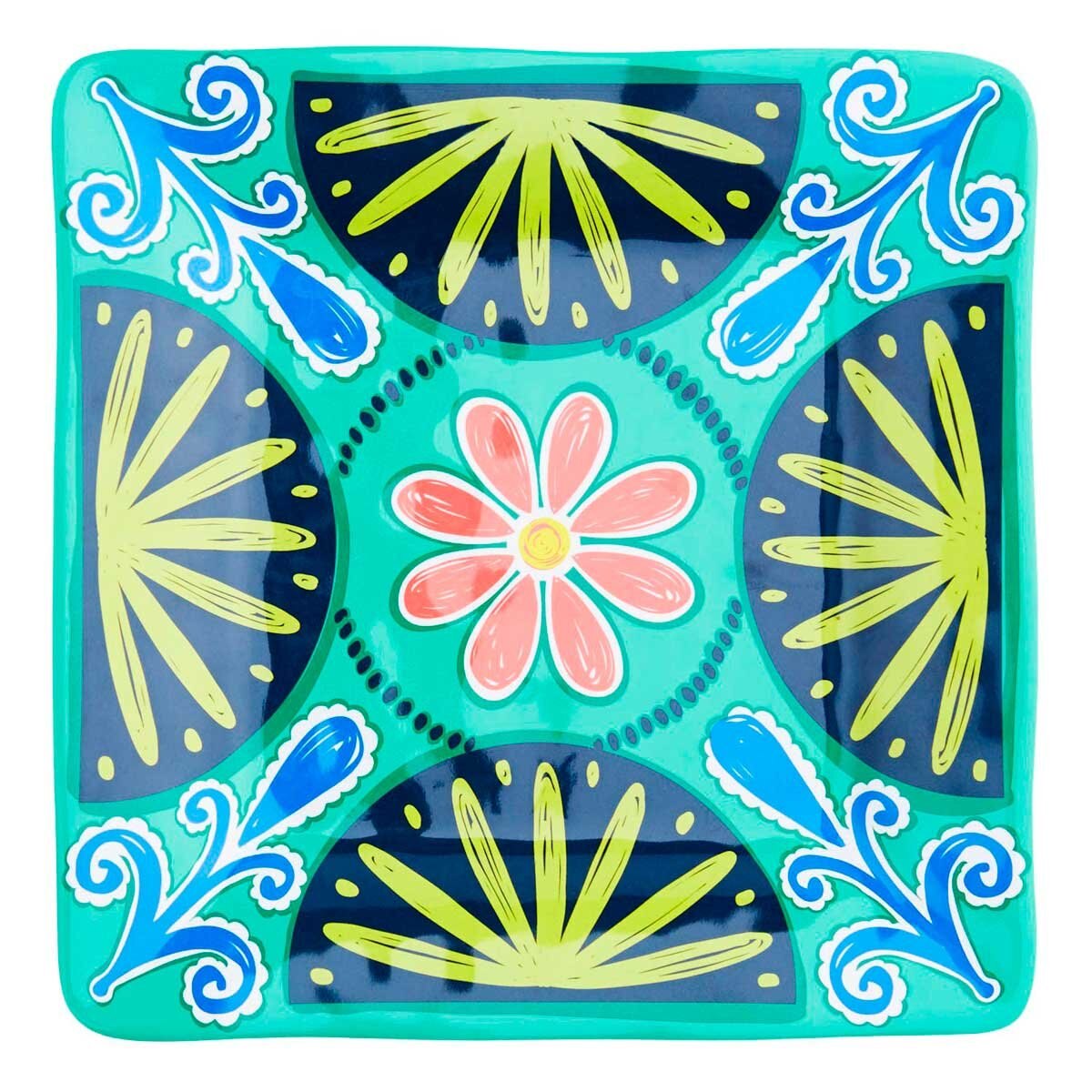 Plato para Ensalada Carnaval Square Melamine Pier 1 Imports
