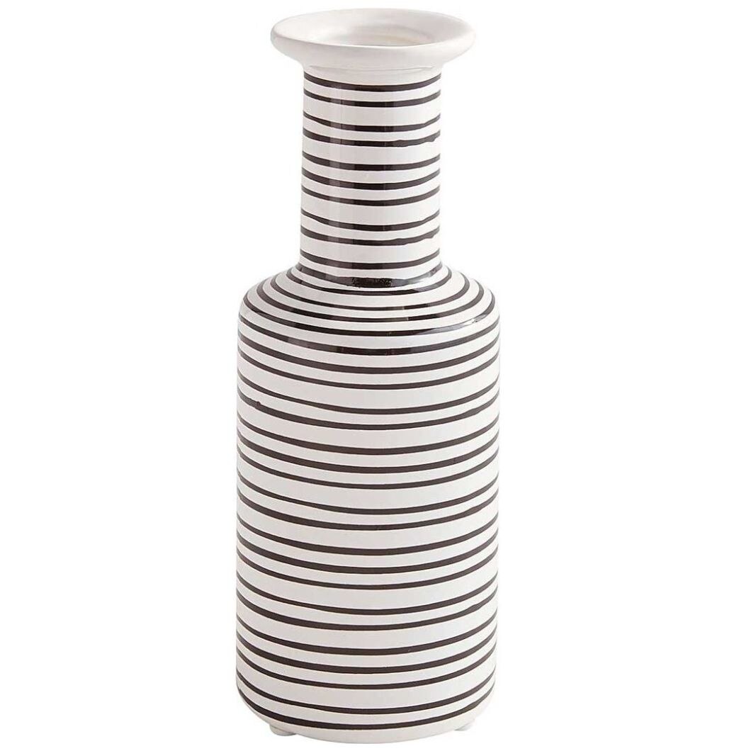 Vasija Black & White Drawn Lines Pier 1 Imports