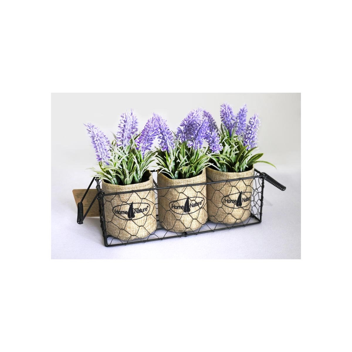 Lavanda Artificial en Costal de Lino Home Nature