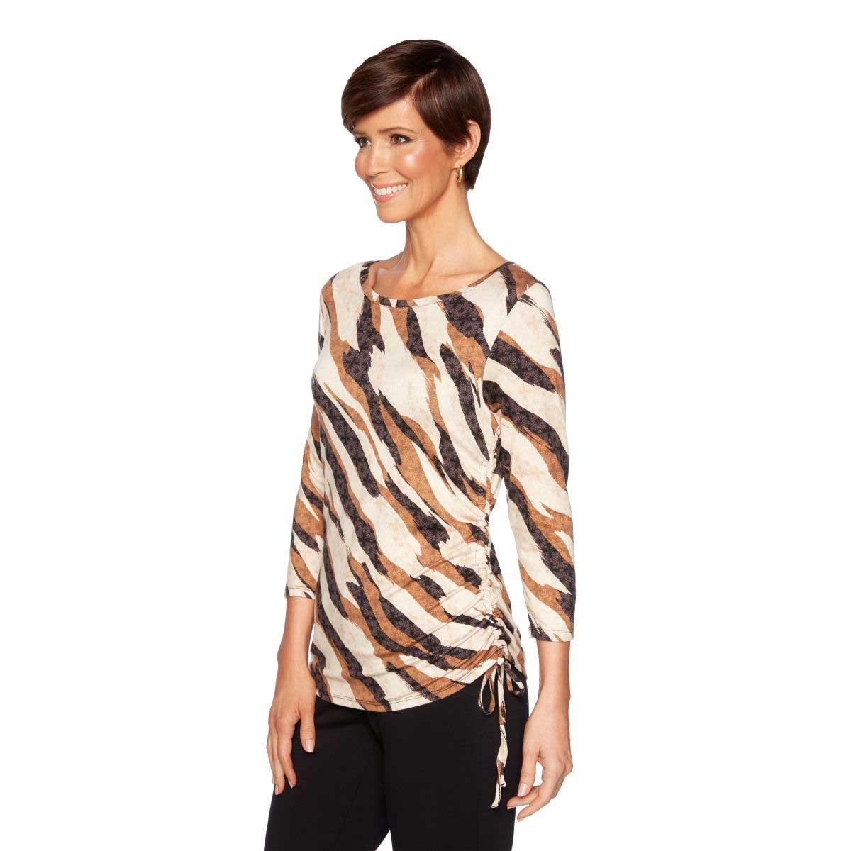 Blusa para Dama de Punto con Estampado Ruby Rd
