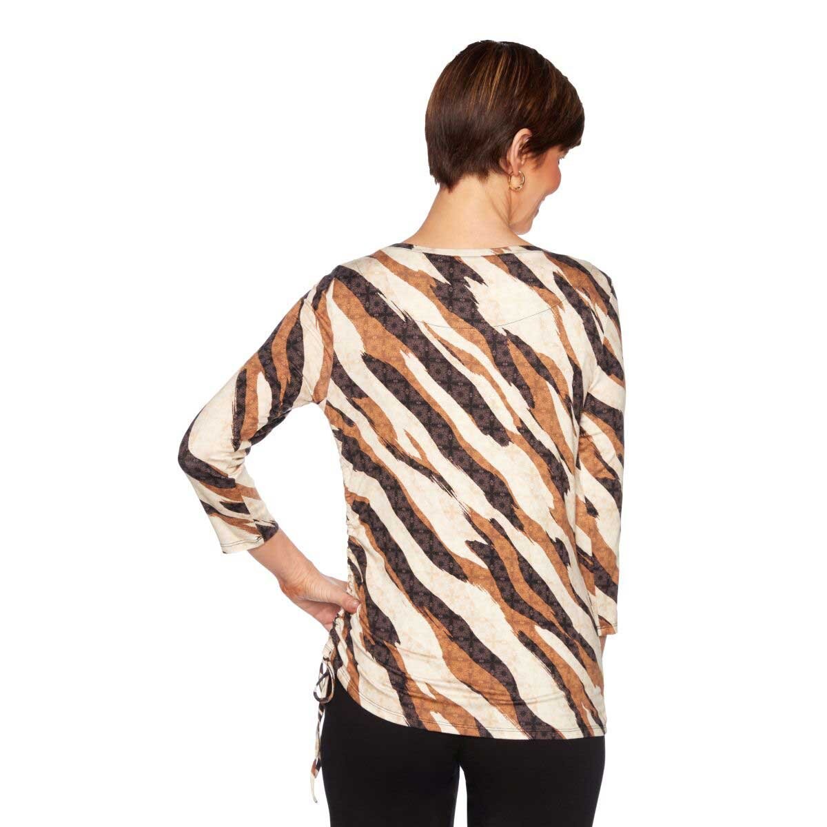 Blusa para Dama de Punto con Estampado Ruby Rd