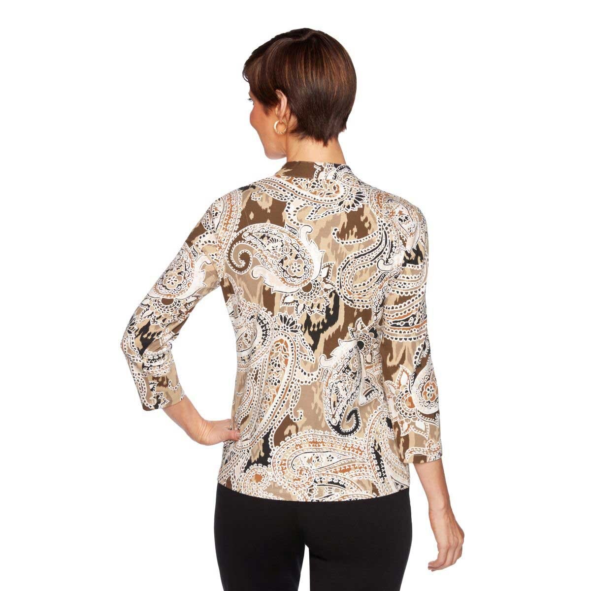 Blusa para Dama Estampada con Manga 3/4 Ruby Rd